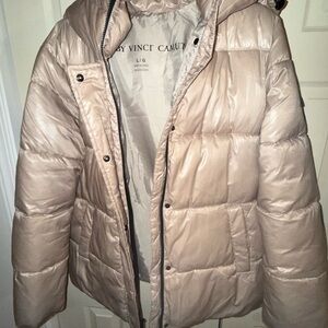 Vince Camuto Shimmering Gold Puffer Jacket